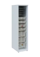 EUROMEDICA O - 46 skříň léková boxová, otevřená, 1950x460x735, korpus bílý
